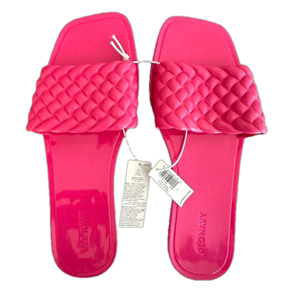 Old Navy Shoes - Old navy Barbie pink slides size 7